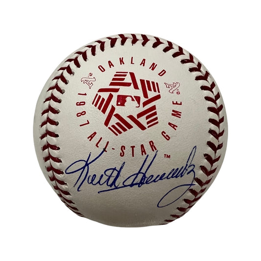 Keith Hernandez Autographed New York Mets 1987 All Star Game Logo Baseball JSA