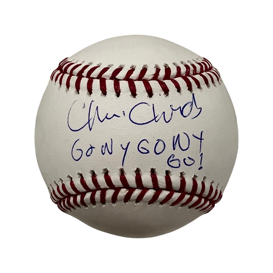 Chris Childs Autographed New York Knicks OMLB “Go NY, Go NY, Go!” Inscription Steiner CX