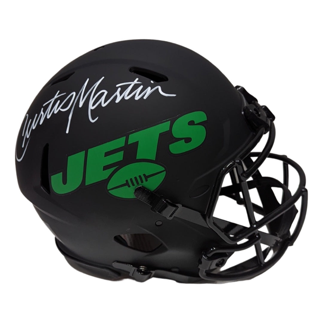 Curtis Martin Autographed New York Jets Eclipse Authentic Helmet PSA