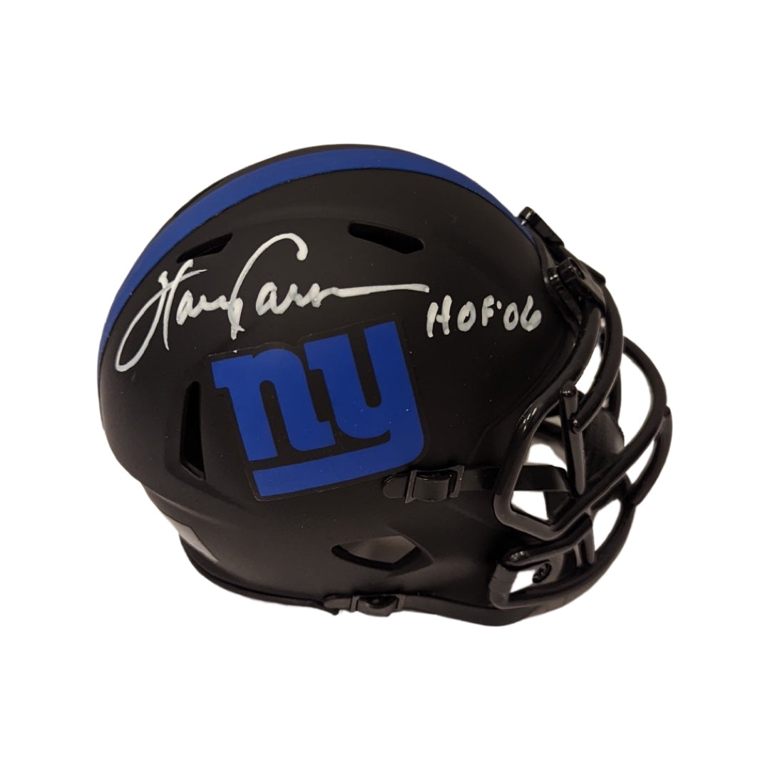 Harry Carson Autographed New York Giants Eclipse Mine Helmet “HOF 06” Inscription JSA