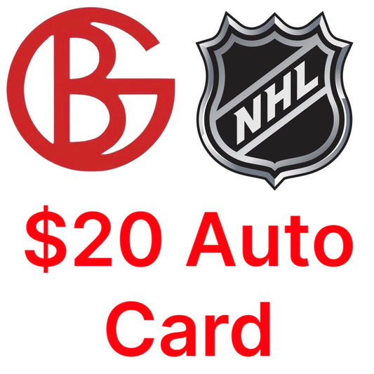 $20 NHL BG Auto Card