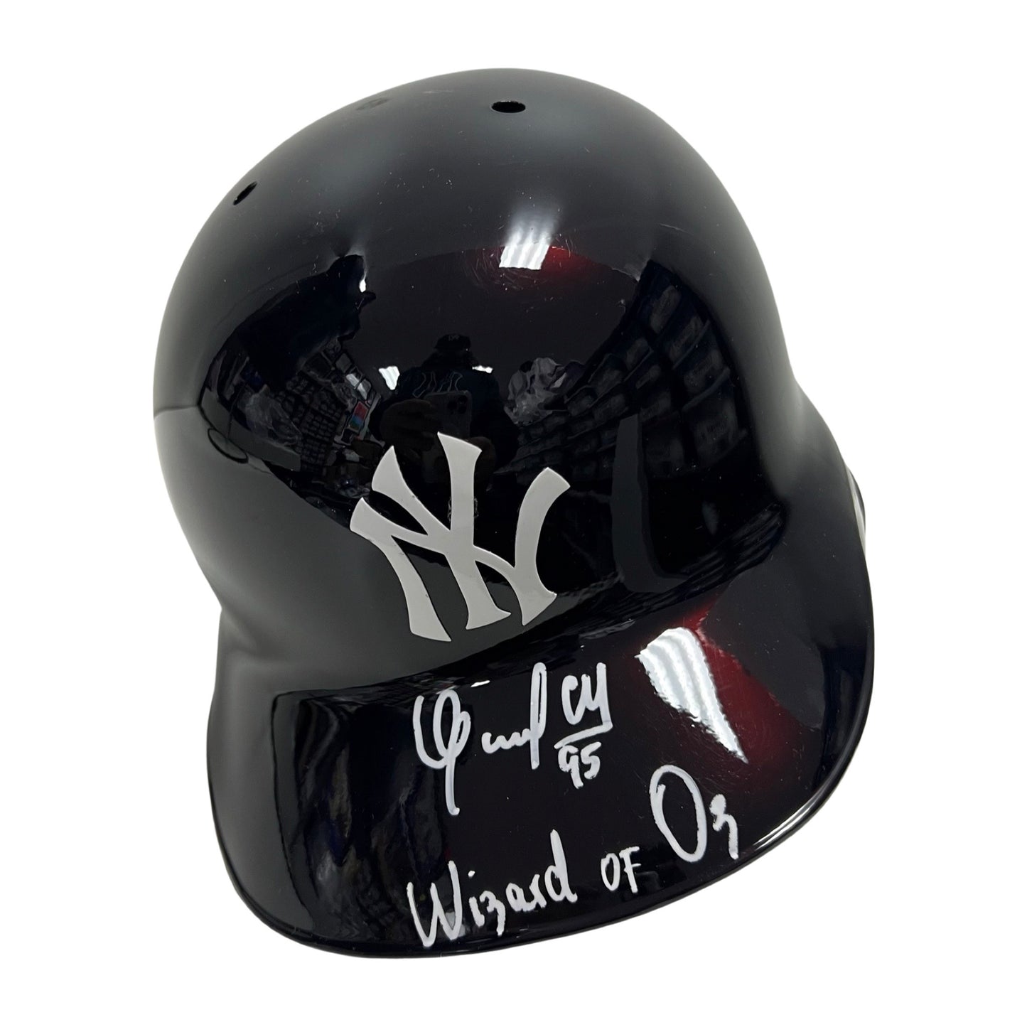 Oswaldo Cabrera Autographed New York Yankees Batting Helmet “Wizard of Oz” Inscription Steiner CX