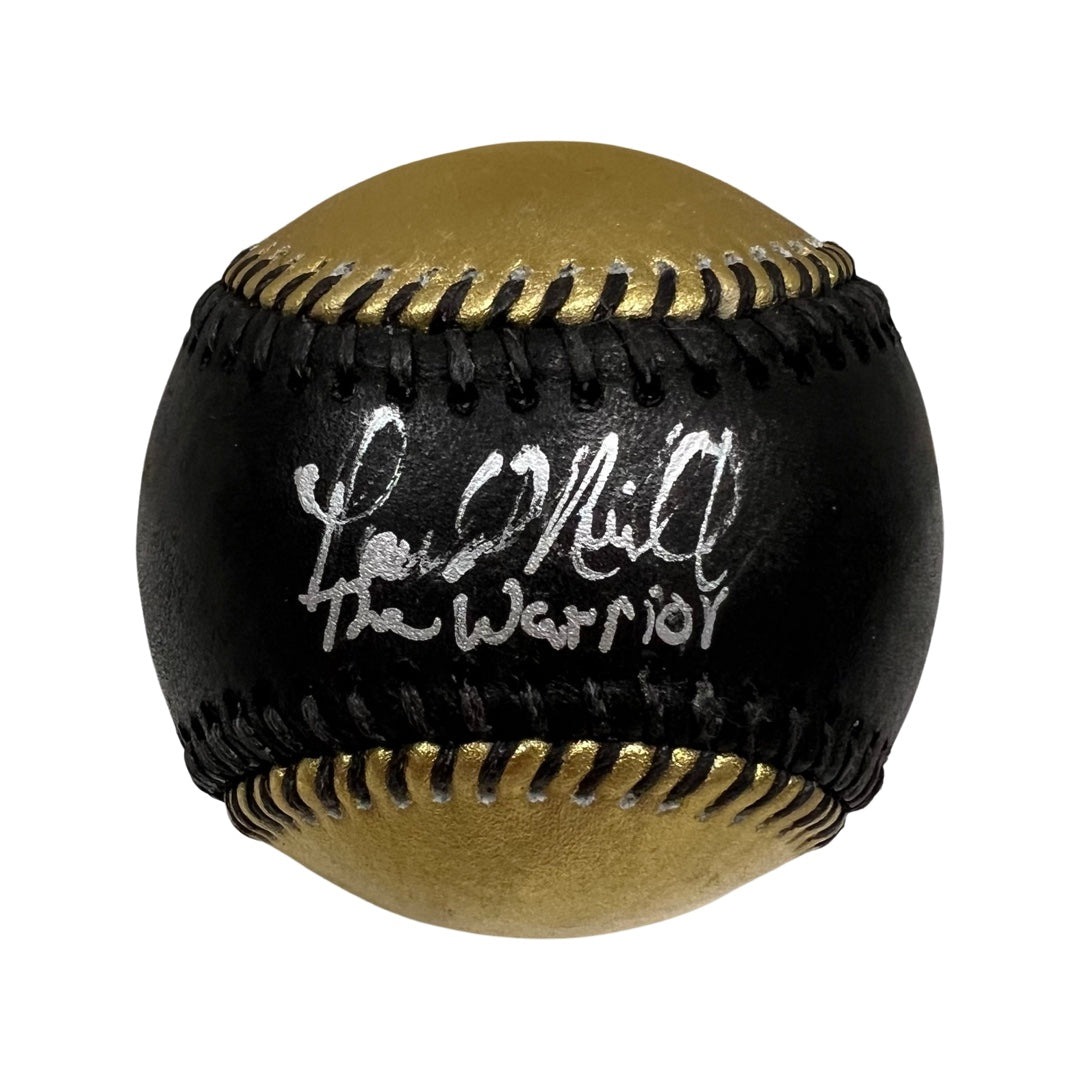 Paul O’Neill Autographed New York Yankees Black & Gold OMLB “The Warrior” Inscription Steiner CX