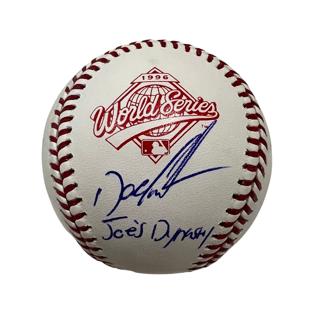 Doc Gooden Autographed New York Yankees 1996 World Series Logo Baseball “Joe’s Dynasty” Inscription JSA