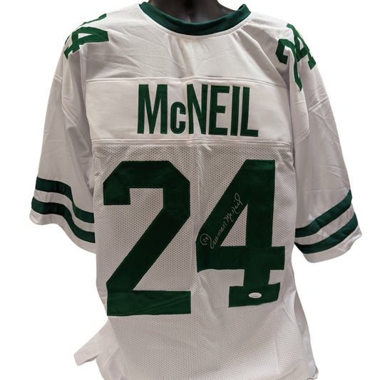 Freeman McNeil Autographed New York Jets White Jersey JSA