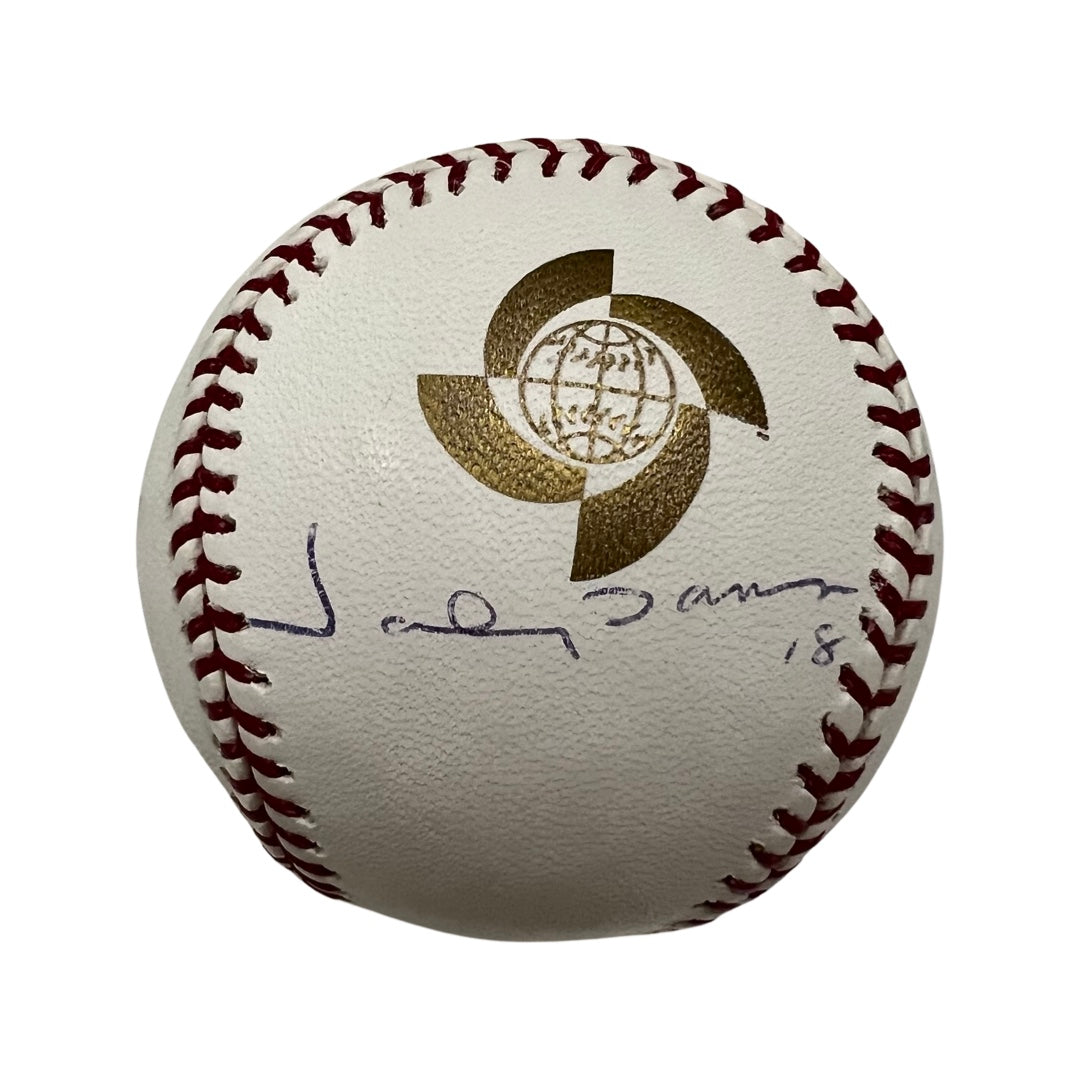 Johnny Damon Autographed 2006 World Baseball Classic Logo Baseball Steiner