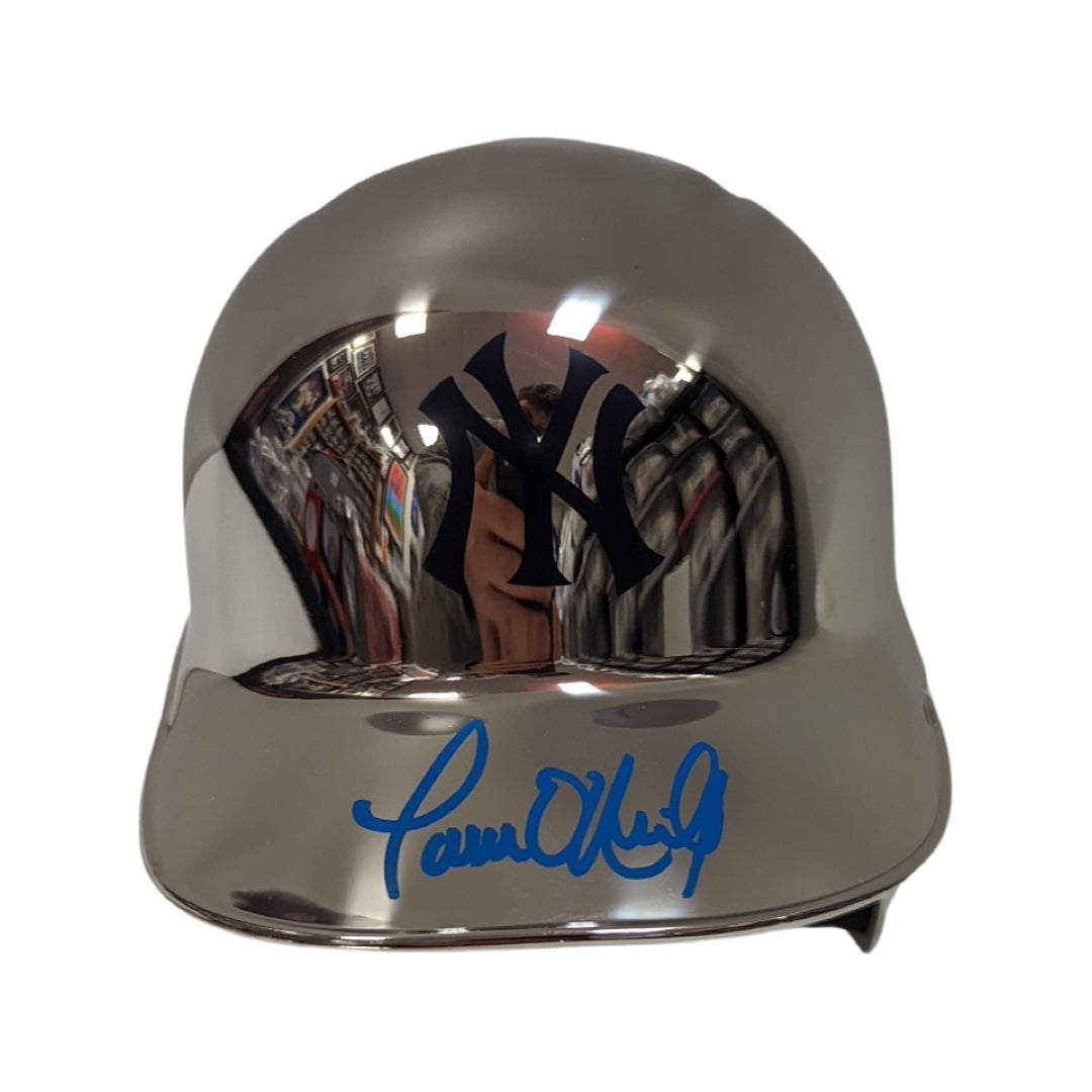 Paul O’Neill Autographed New York Yankees Chrome Mini Helmet JSA