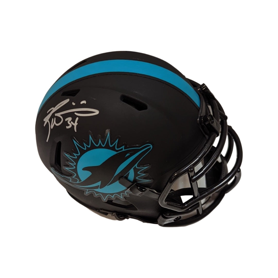 Ricky Williams Autographed Miami Dolphins Eclipse Mini Helmet JSA