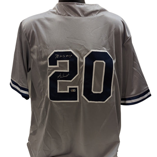 Bucky Dent Autographed New York Yankees Grey Jersey “78 WS MVP” Inscription Steiner CX