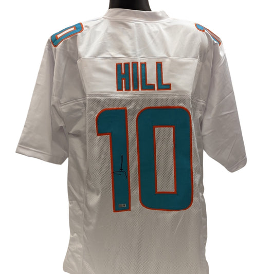 Tyreek Hill Autographed Miami Dolphins White Jersey Steiner CX