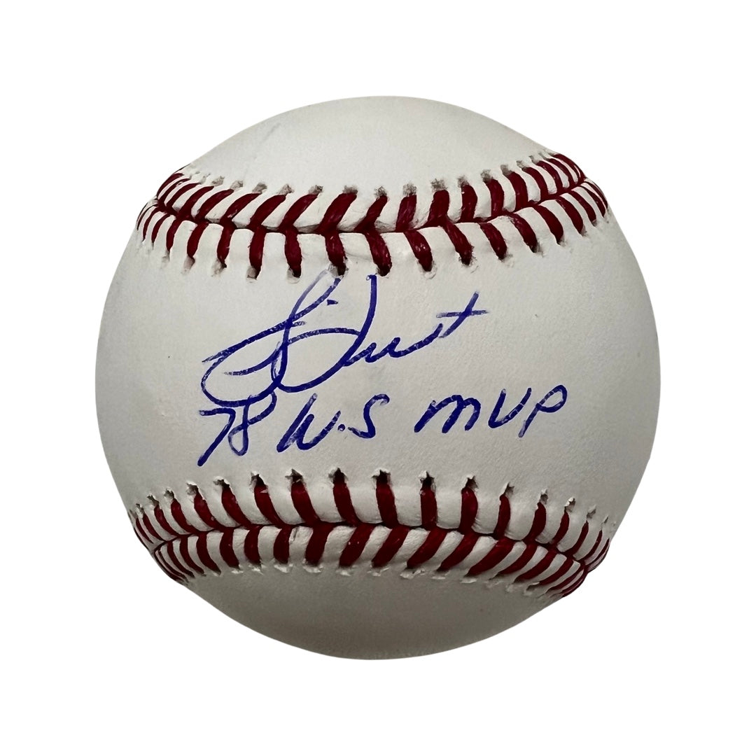 Bucky Dent Autographed New York Yankees OMLB “78 WS MVP” Inscription Steiner CX