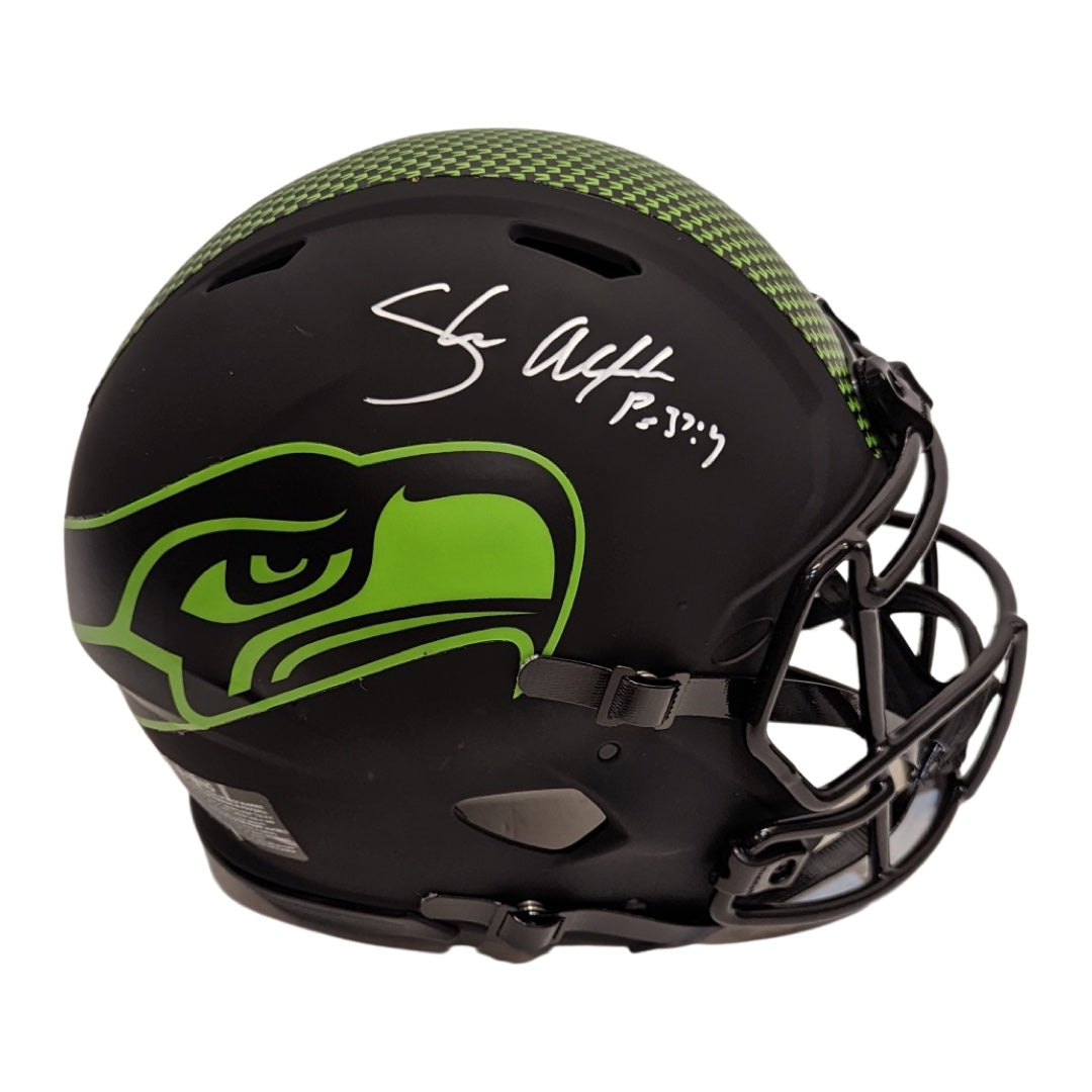 Sean Alexander Autographed Seattle Seahawks Eclipse Authentic Helmet JSA