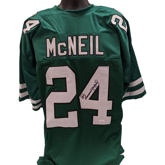 Freeman McNeil Autographed New York Jets Green Jersey JSA