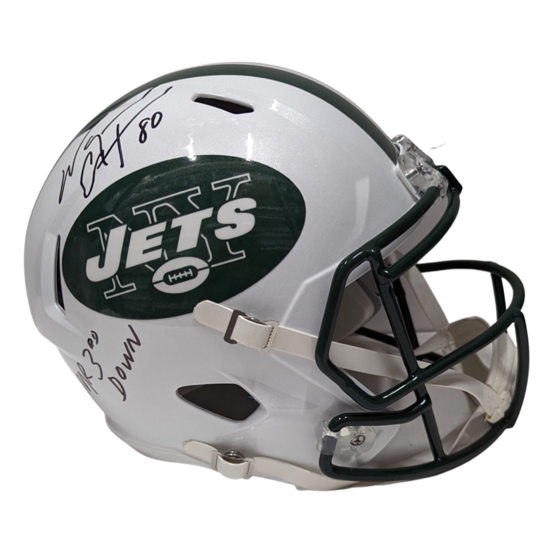 Wayne Chrebet Autographed New York Jets Speed Replica Helmet “Mr 3rd Down” Inscription JSA