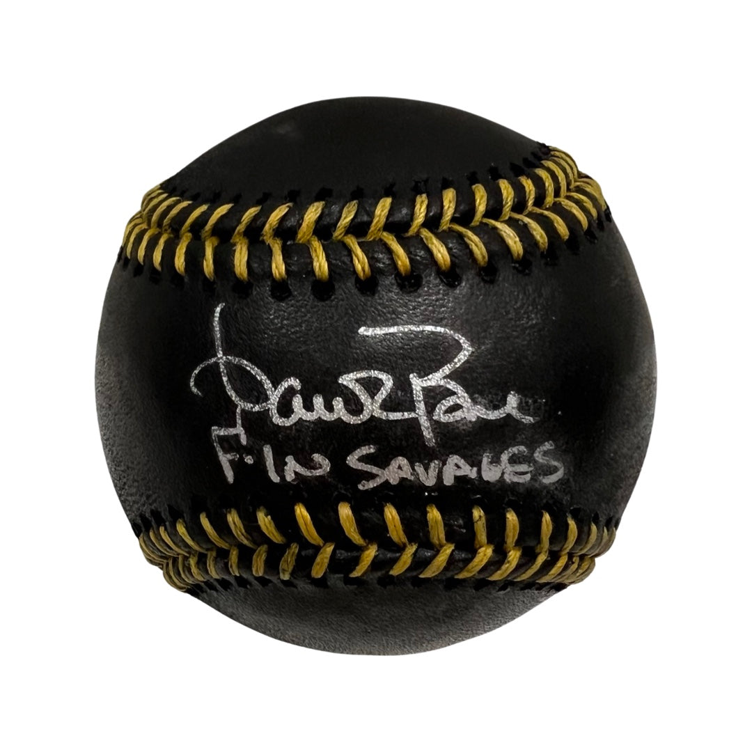 Aaron Boone Autographed New York Yankees Black Leather OMLB “F’N Savages” Inscription Steiner CX