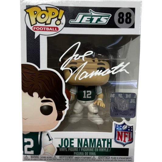 Joe Namath Autographed New York Jets Funko Pop White Ink JSA