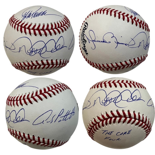 Derek Jeter, Mariano Rivera, Andy Pettitte & Jorge Posada New York Yankees Autographed OMLB Baseball “The Core Four” Inscription MLB & Steiner CX