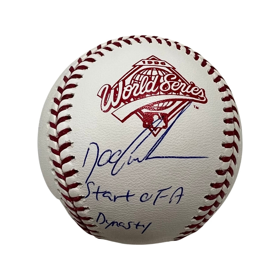 Doc Gooden Autographed New York Yankees 1996 World Series Logo Baseball “Start of a Dynasty” Inscription JSA