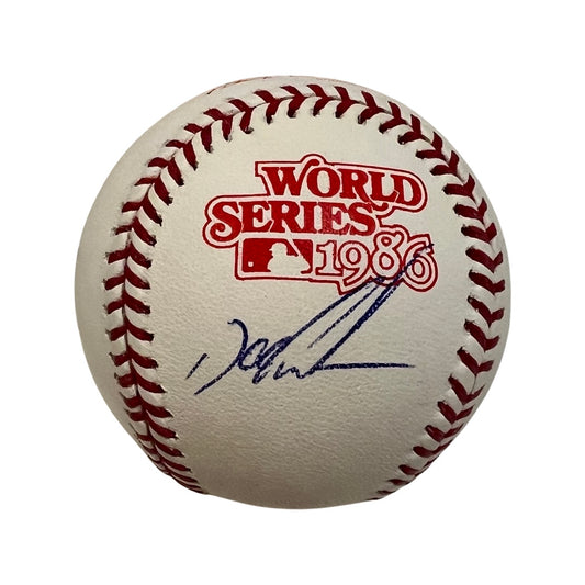 Doc Gooden Autographed New York Mets 1986 World Series Logo Baseball JSA