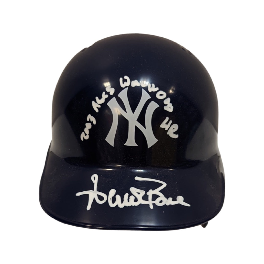 Aaron Boone Autographed New York Yankees Mini Helmet “2003 ALCS Walkoff HR” Inscription Steiner CX