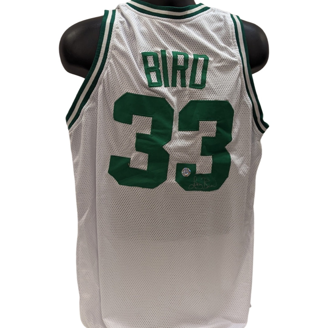 Larry Bird Autographed Boston Celtics White Jersey Larry Bird COA