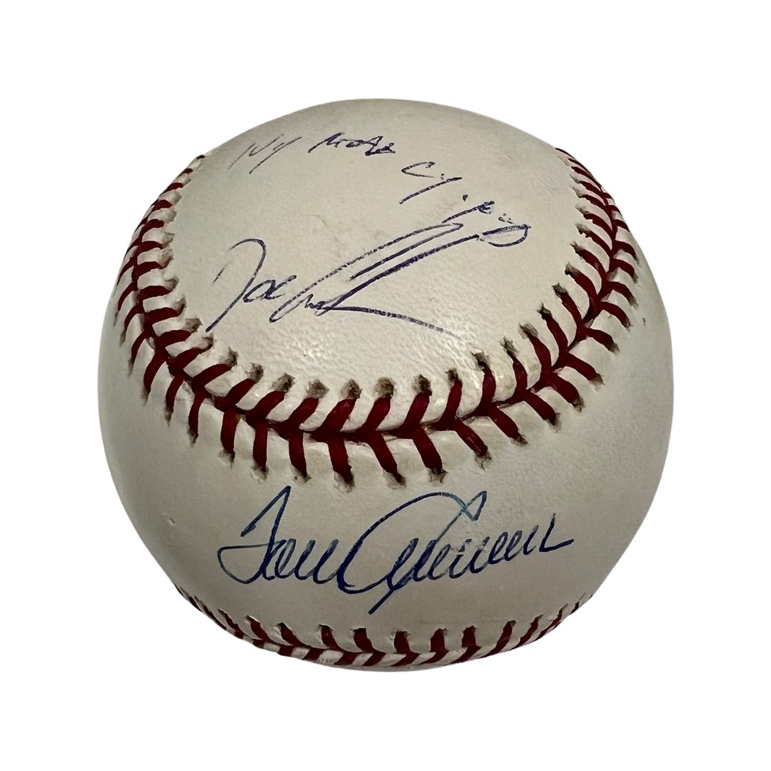 Tom Seaver & Doc Gooden Autographed OMLB “NY Mets Cy Young” Inscription Steiner