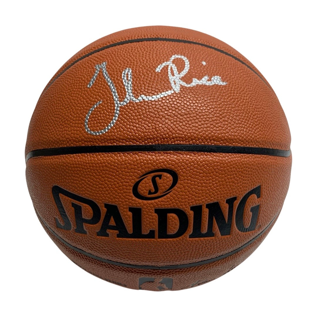 Glen Rice Autographed Spalding Game Ball Series Basketball JSA