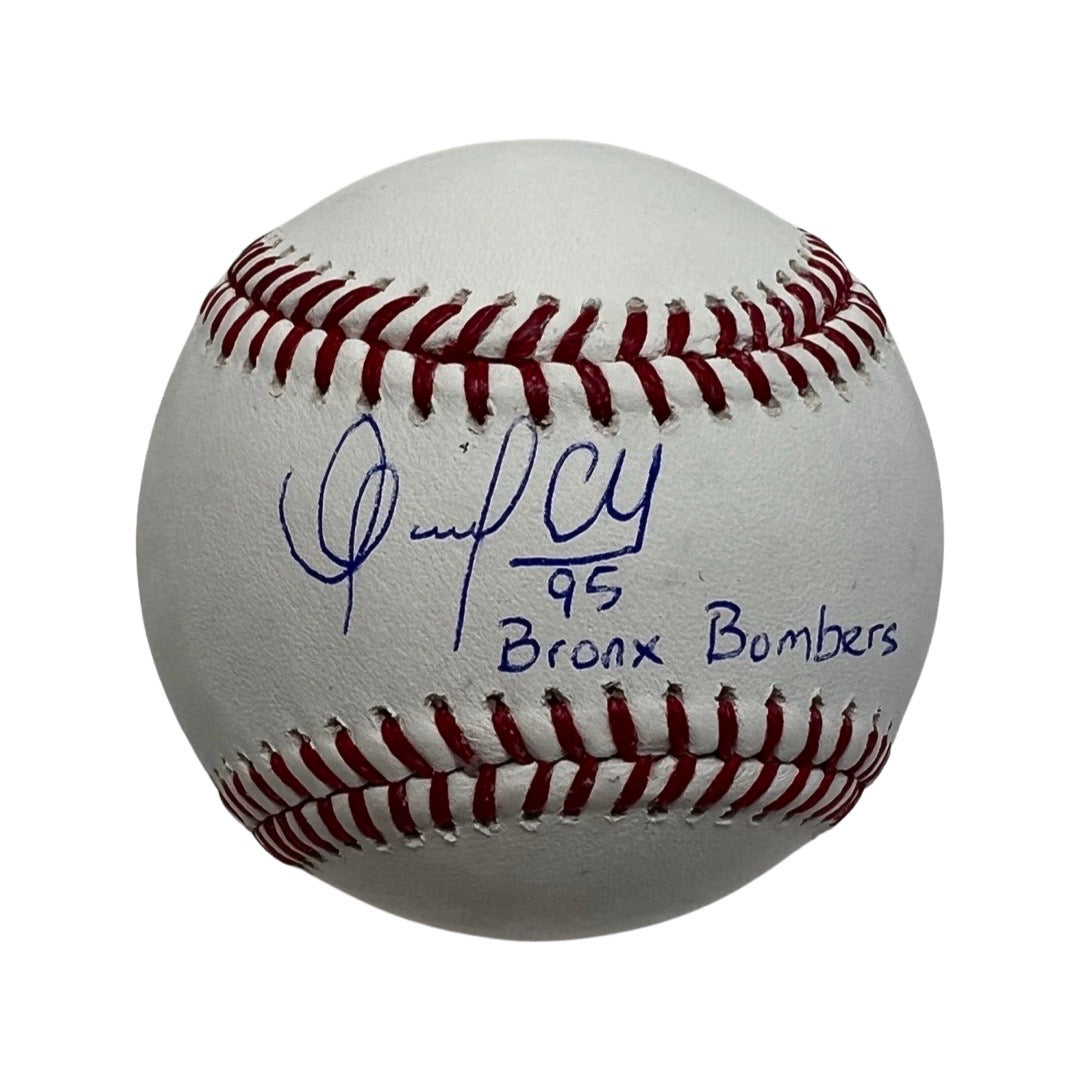 Oswaldo Cabrera Autographed New York Yankees OMLB “Bronx Bombers” Inscription Steiner CX