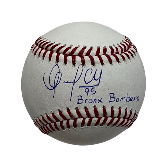 Oswaldo Cabrera Autographed New York Yankees OMLB “Bronx Bombers” Inscription Steiner CX