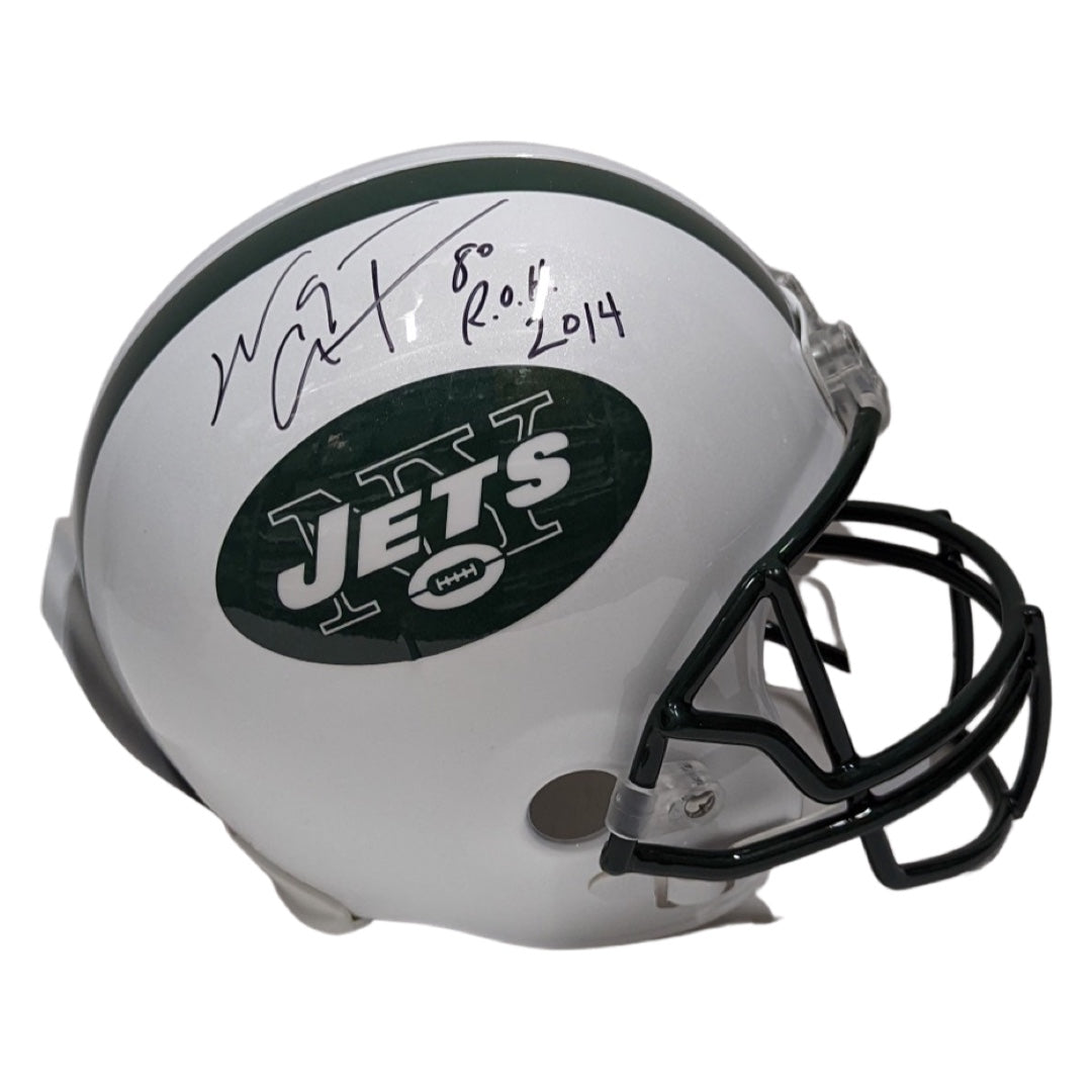 Wayne Chrebet Autographed New York Jets Proline Replica Helmet “ROH 2014” Inscription JSA