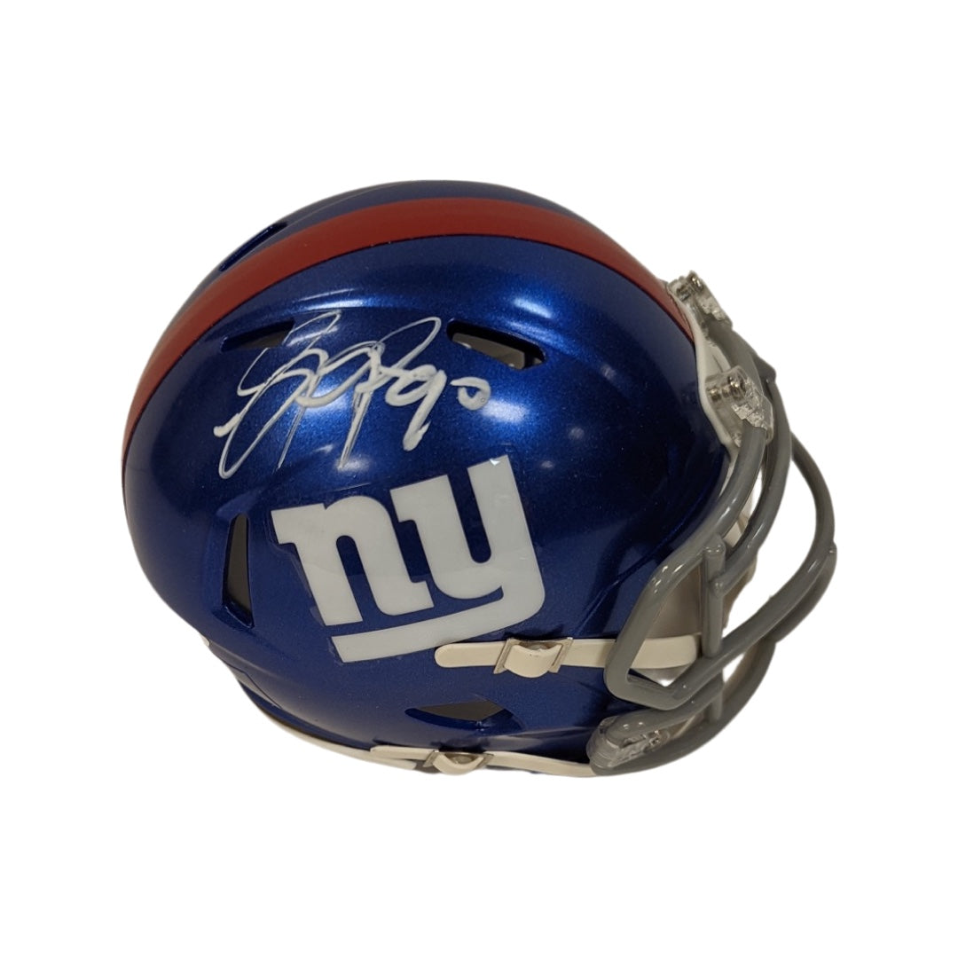 Jason Pierre Paul Autographed New York Giants Speed Mini Helmet Beckett