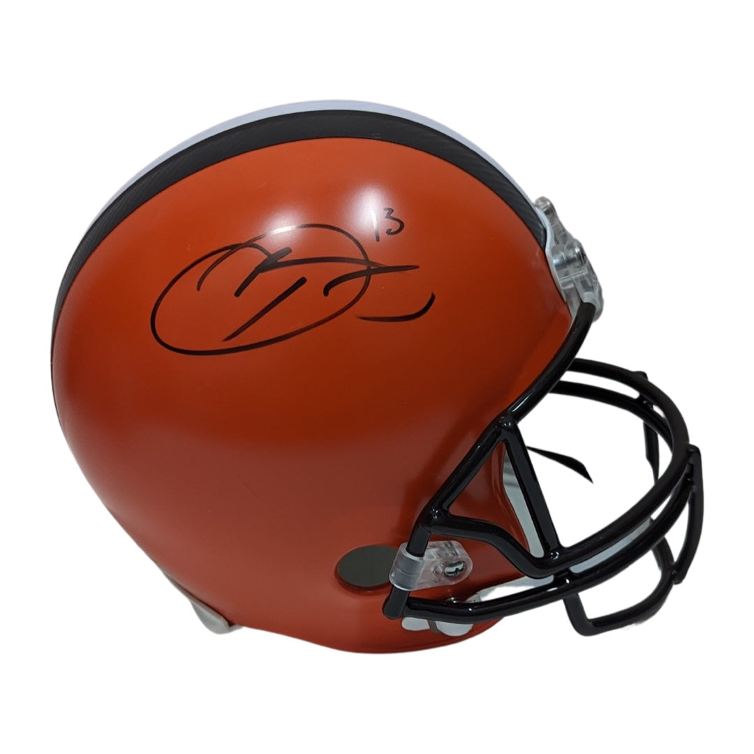 Odell Beckham Jr Autographed Cleveland Browns Replica Helmet JSA