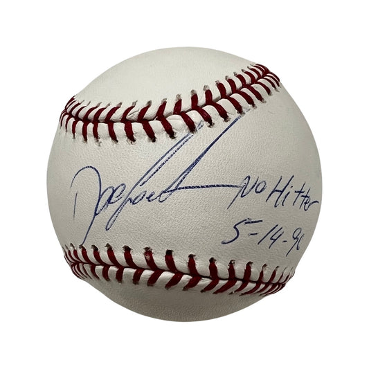 Doc Gooden Autographed New York Yankees OMLB “No Hitter 5-14-96” Inscription Steiner CX