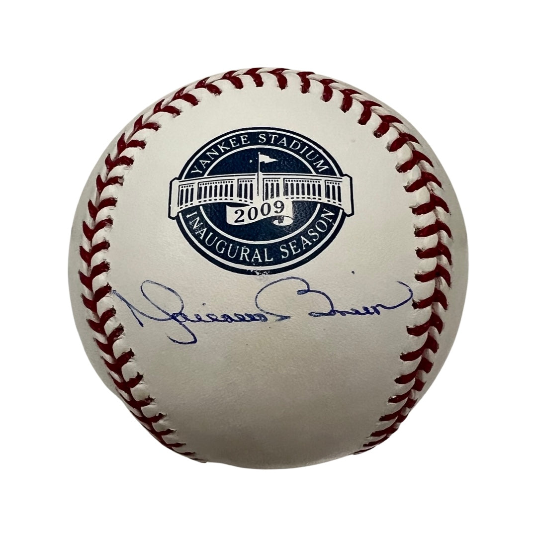 Mariano Rivera Autographed New York Yankees Yankee Stadium Inaugural Season Logo Baseball Steiner