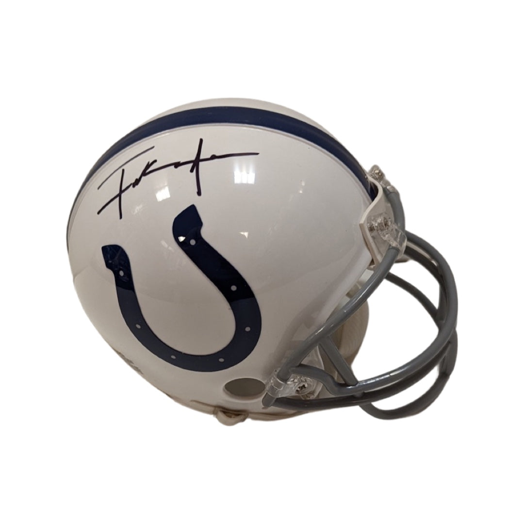 Frank Gore Autographed Indianapolis Colts Mini Helmet JSA