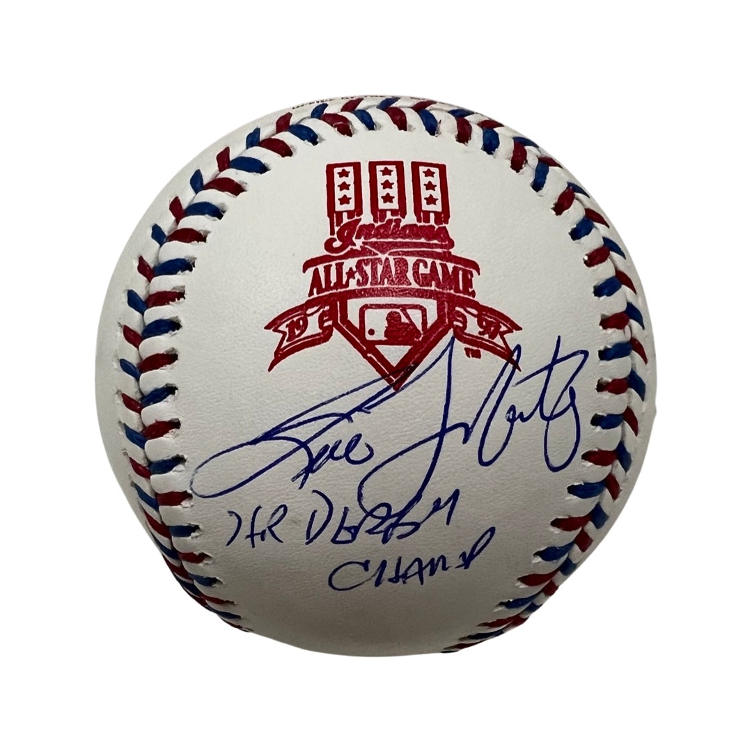 Tino Martinez Autographed New York Yankees 1997 All Star Game Logo Baseball “HR Derby Champ” Inscription JSA