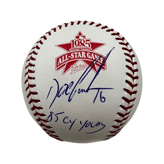 Doc Gooden Autographed New York Mets 1985 All Star Game Logo BAseball “85 Cy Young” Inscription JSA