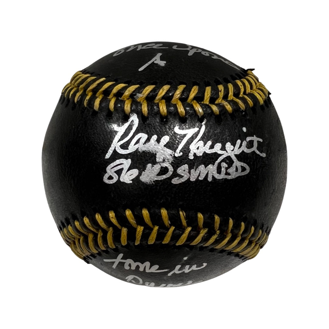 Ray Knight Autographed New York Mets Black Leather OMLB “Once Upon a Time in Queens, 86 WS MVP” Inscriptions Steiner CX