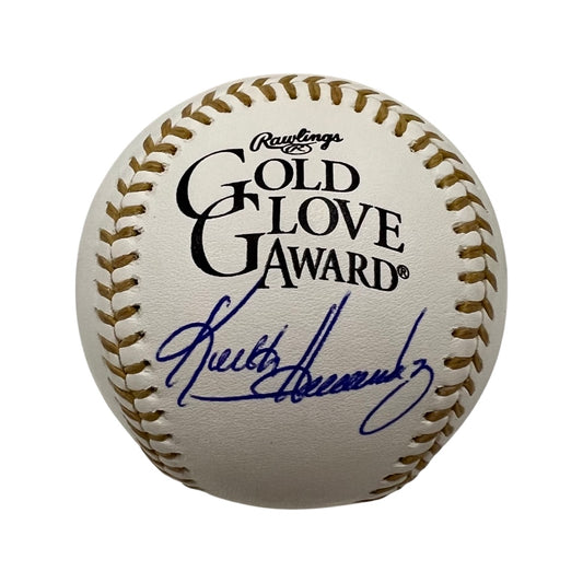 Keith Hernandez Autographed Gold Glove Logo Baseball JSA