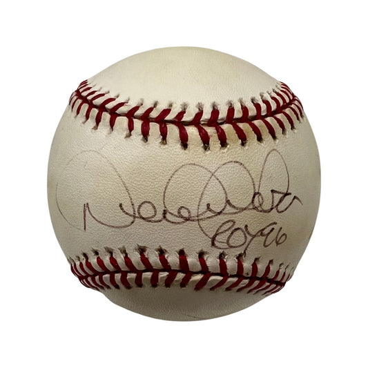 Derek Jeter Autographed New York Yankees American League Baseball “ROY 96” Inscription LE 1839/1996 Steiner