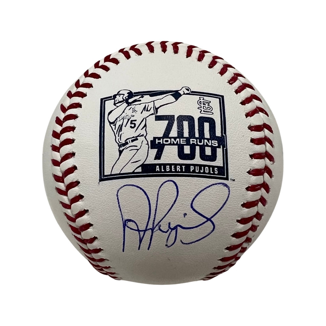 Albert Pujols Autographed 700 Home Run Logo Baseball Beckett
