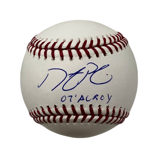 Dustin Pedroia Autographed Boston Red Sox OMLB “07 AL ROY” Inscription Steiner CX