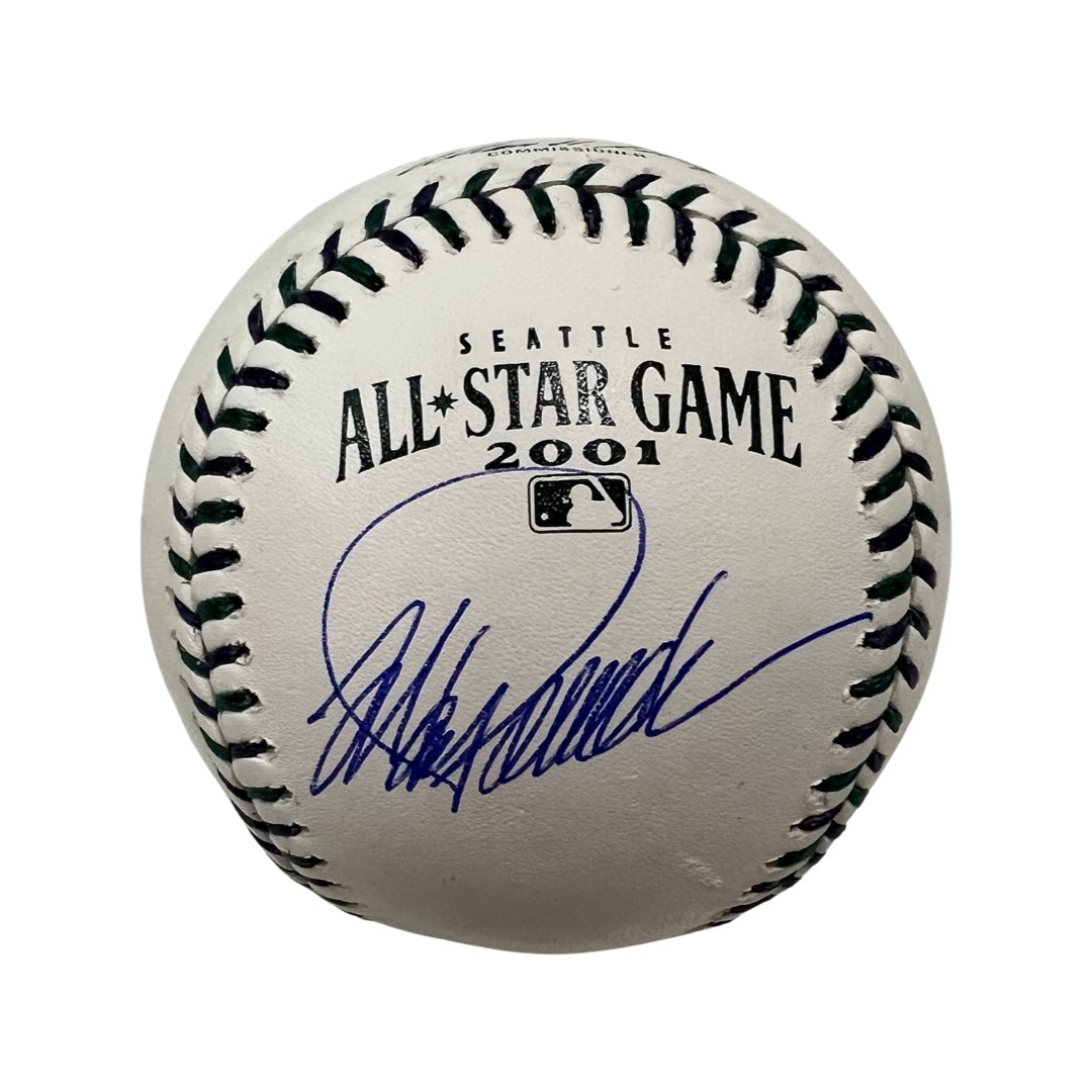 Jorge Posada Autographed New York Yankees 2001 All Star Game Logo Baseball JSA
