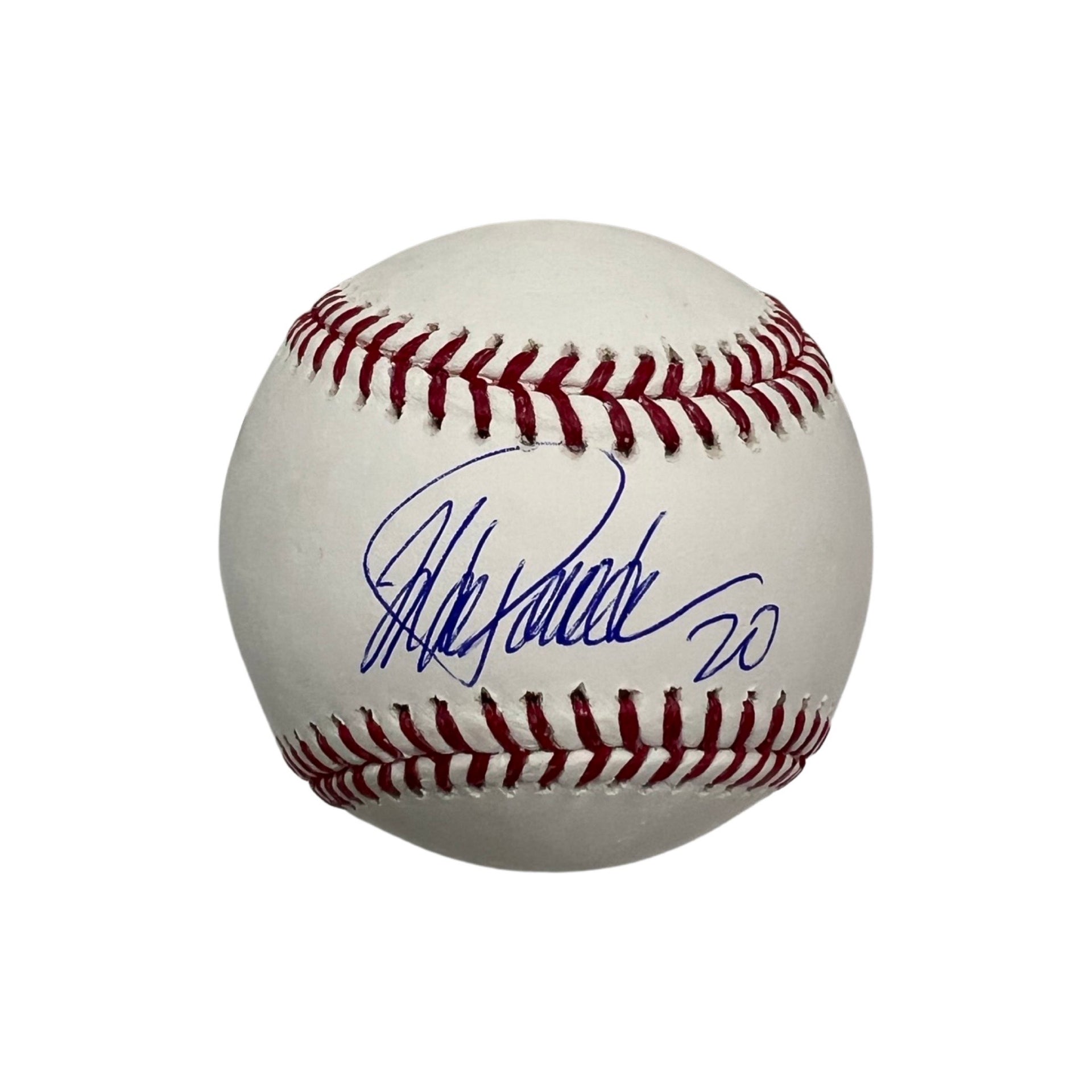 Jorge Posada New York Yankees Autographed Baseball with 99 WS