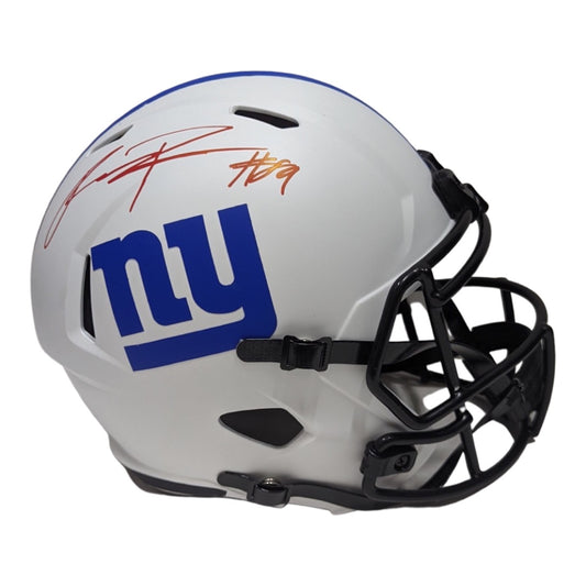 Kadarius Toney Autographed New York Giants Lunar Eclipse Replica Helmet Beckett
