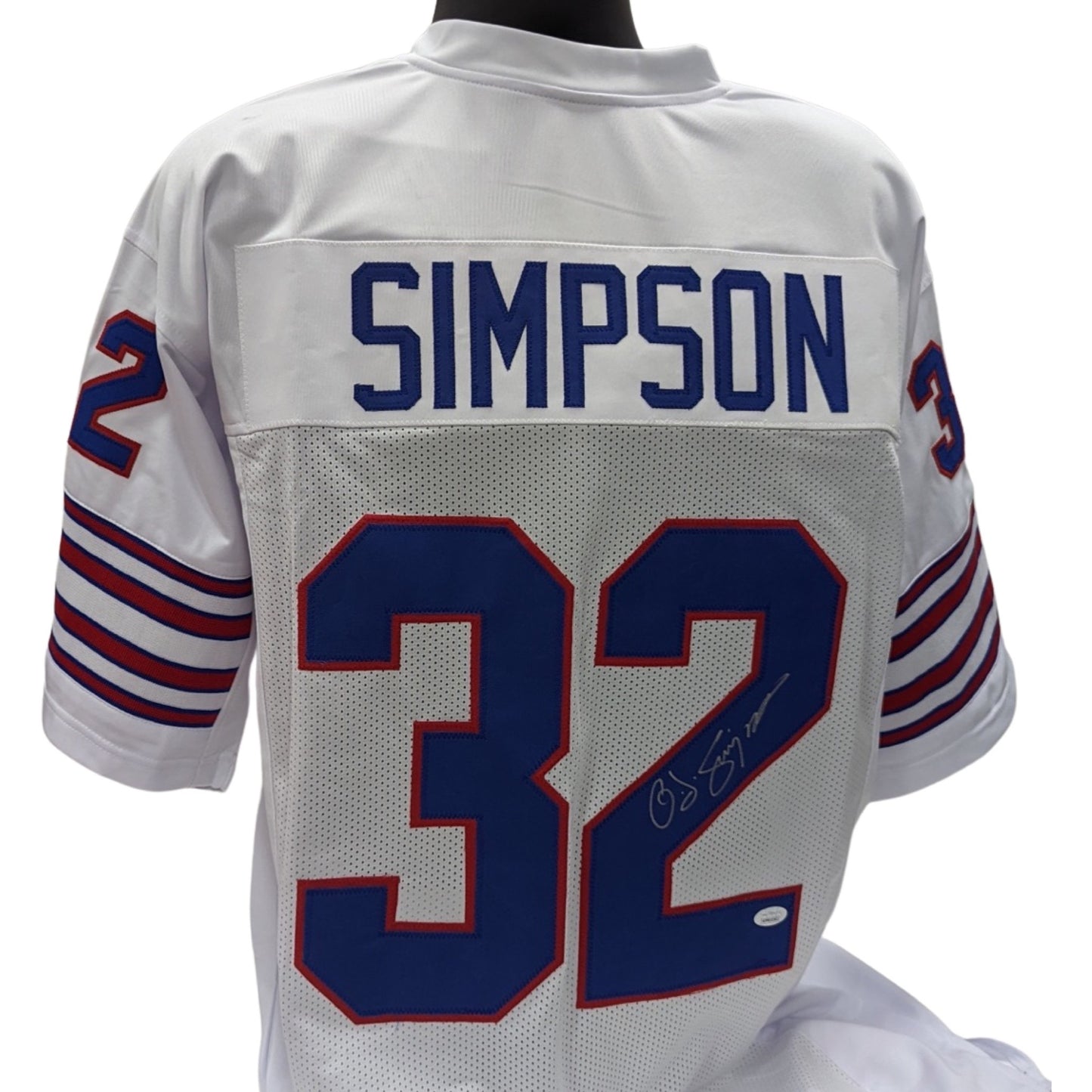 OJ Simpson Autographed Buffalo Bills White Jersey JSA