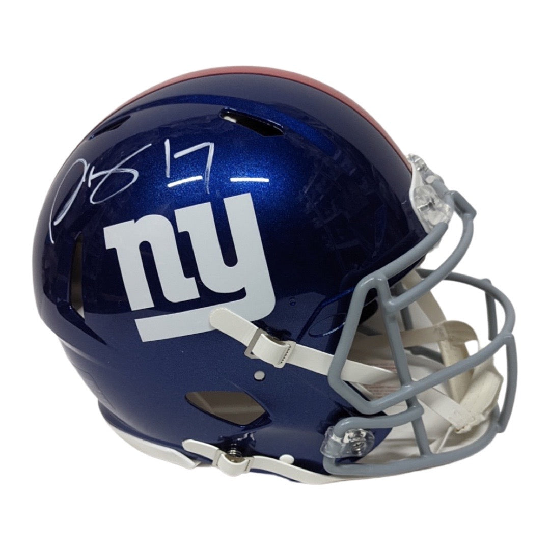 Plaxico Burress Autographed New York Giants Speed Authentic Helmet Steiner CX