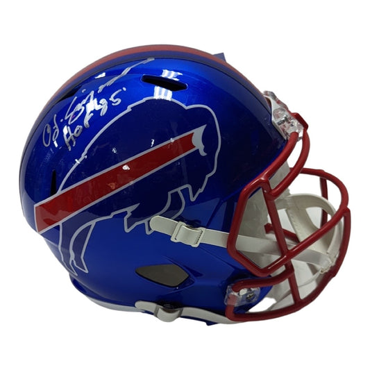 OJ Simpson Autographed Buffalo Bills Flash Replica Helmet JSA