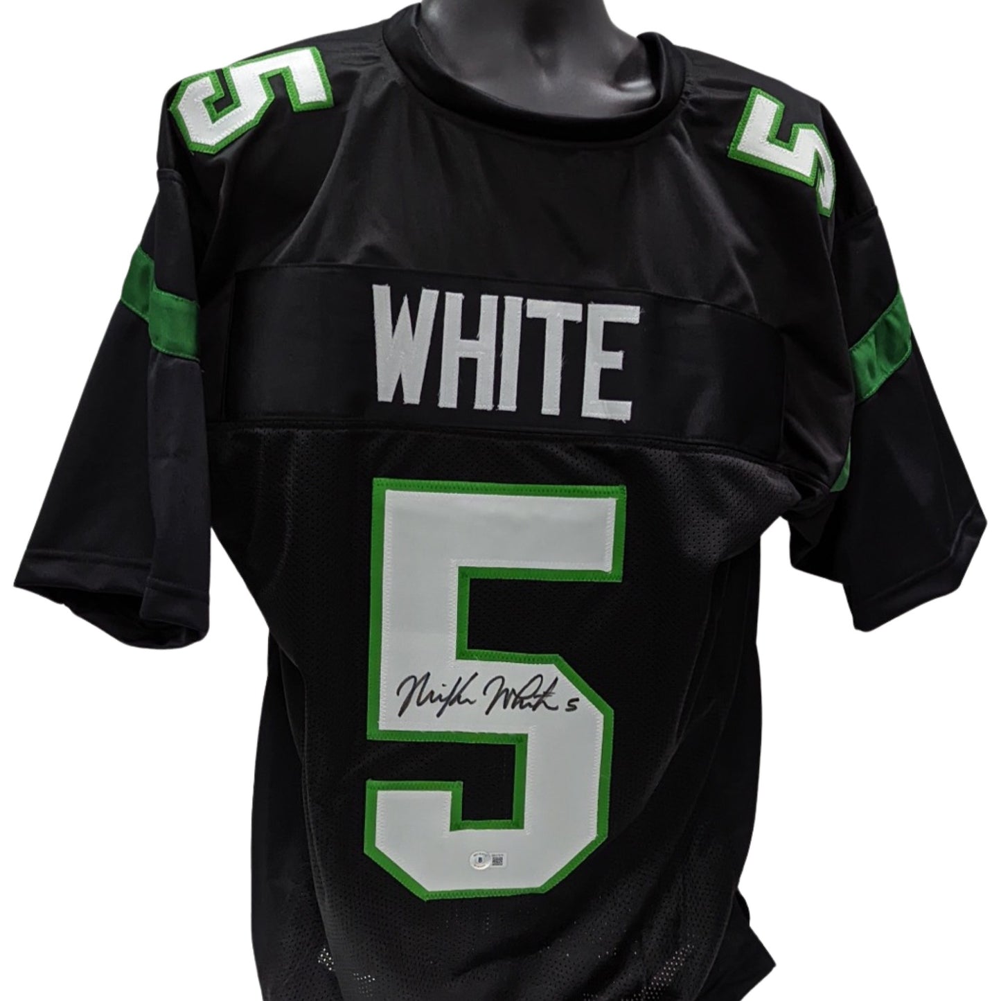 Mike White Autographed New York Jets Black Jersey Beckett