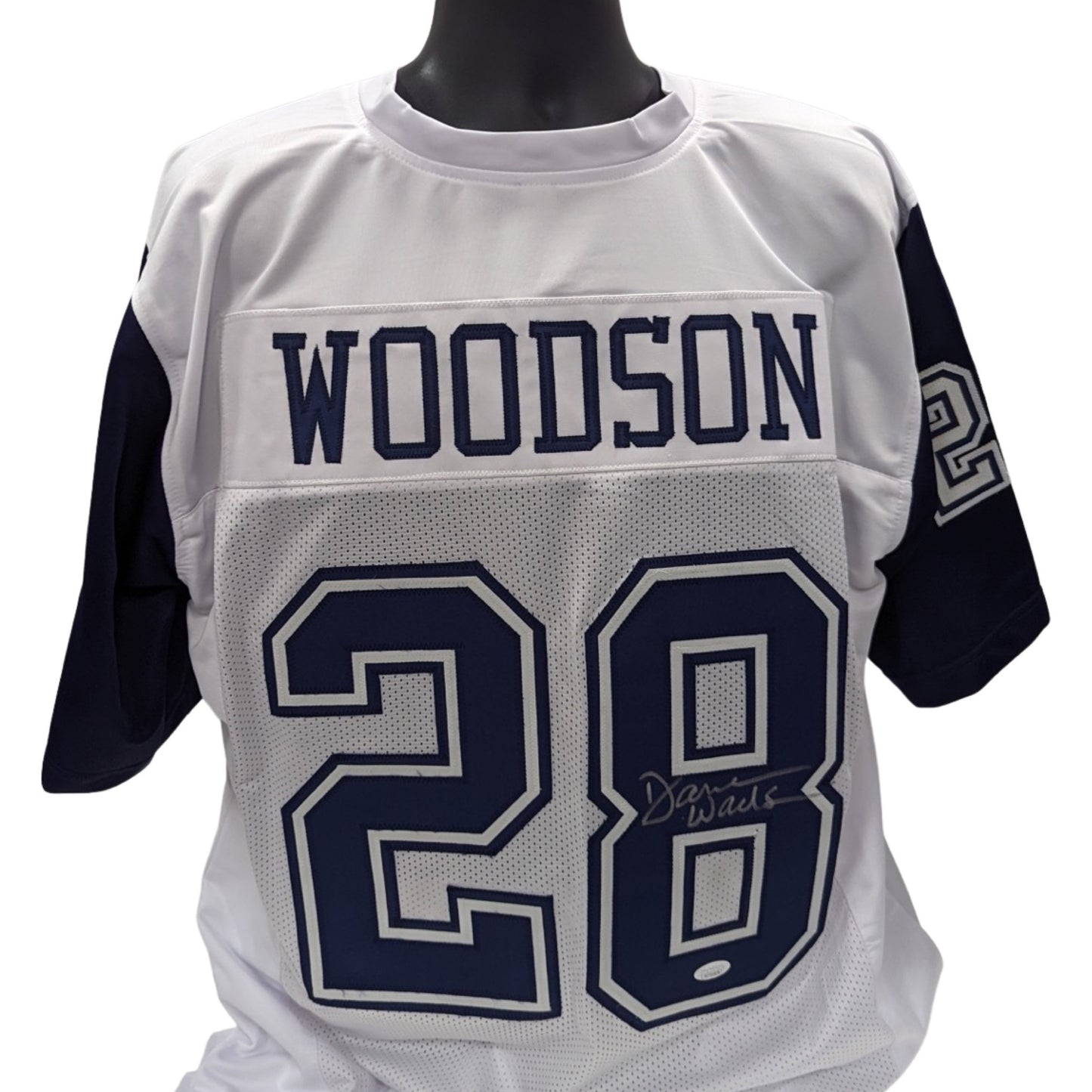 Darren Woodson Autographed Dallas Cowboys White Jersey JSA